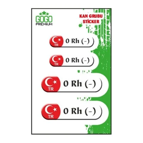 KAN GRUBU STİCKER 0 RH-